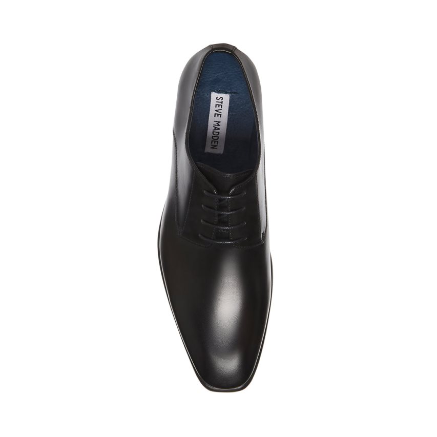 Zapatos Derby Steve Madden Beaux Cuero Hombre Negras | ES MK9E24